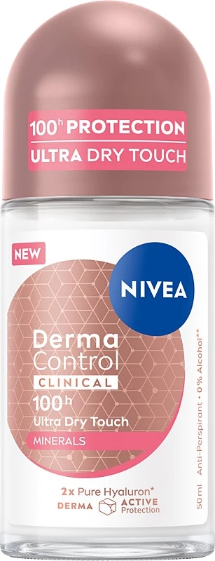 Deodorant roll-on për femra Nivea Derma Control Clinical Ultra Dry Touch 50ml
