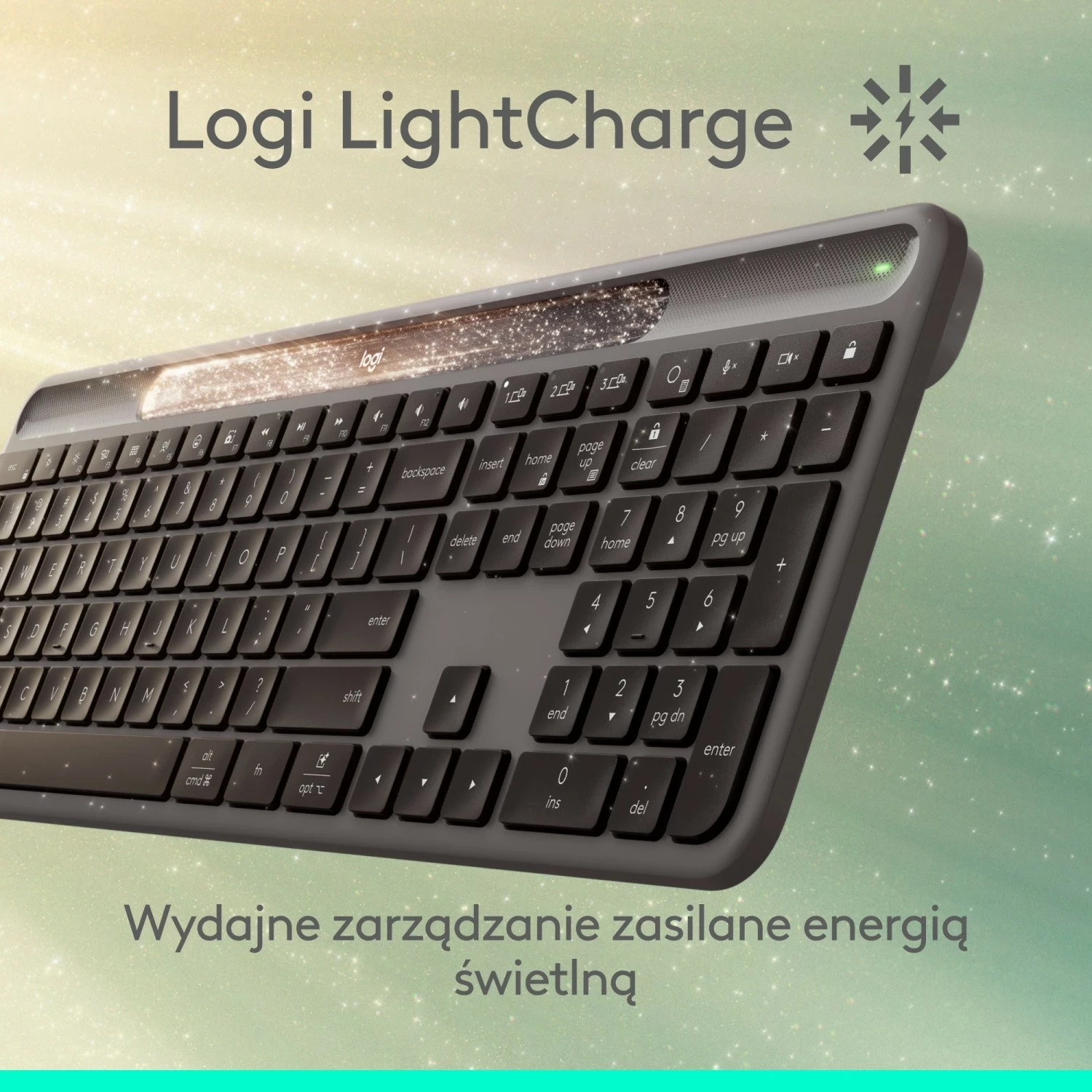 Tastierë Logitech Signature Slim Solar+ grafit