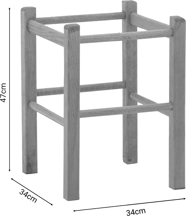 Karrige për bar Oligor dru ahu ngjyrë arre 34x4x47cm