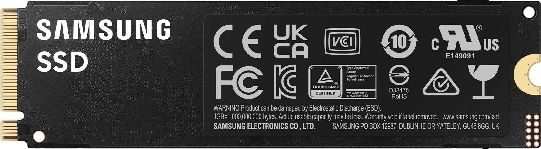 SSD Samsung 990 PRO, 1 TB, M.2, PCI Express 4.0, NVMe, Zi