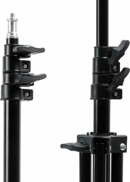 Tripod Maclean MC-163, lartësi deri 200 cm, ngarkesë 3 kg, i palosshëm, i zi