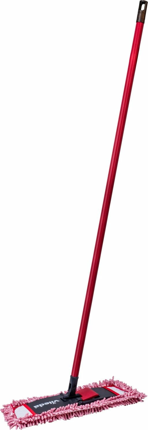 Mop i sheshtë Vileda Chenille 140992, mikrofibër, 43×37×9.5 cm, i kuq