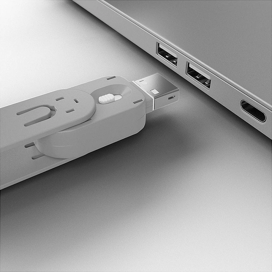 Bllokues porte USB-A LINDY, 4 copë + çelës, i bardhë