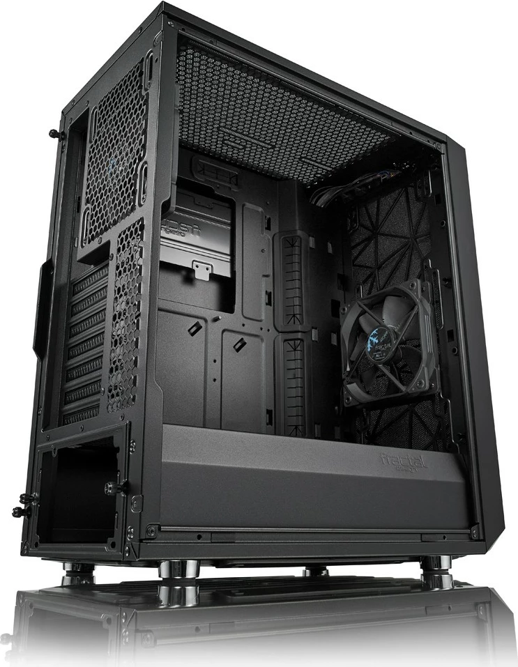 Kasë Fractal Design Meshify C, Midi Tower, PC, ATX, ITX, micro ATX, e zezë