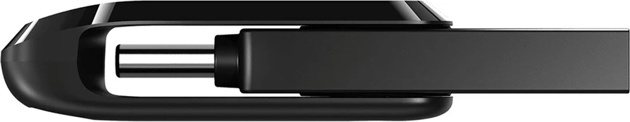 USB SanDisk Ultra Dual, 128 GB, e zezë, argjend