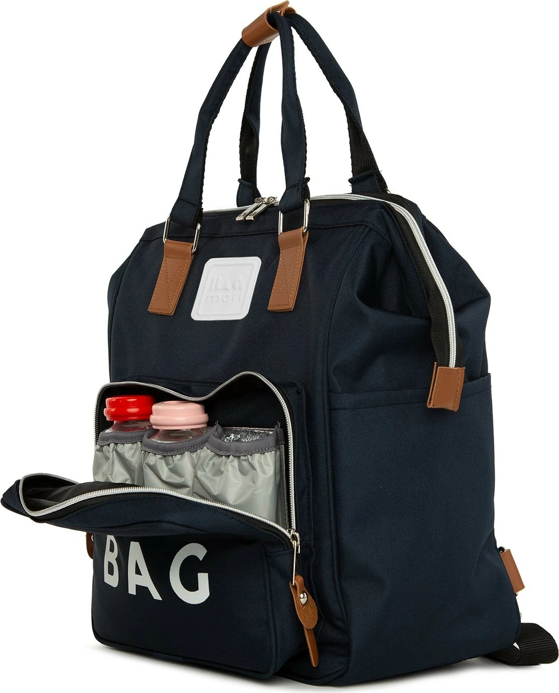 Çantë për pelena Zoozie Bags, ngjyrë e kaltër e errët, 30x38x19cm