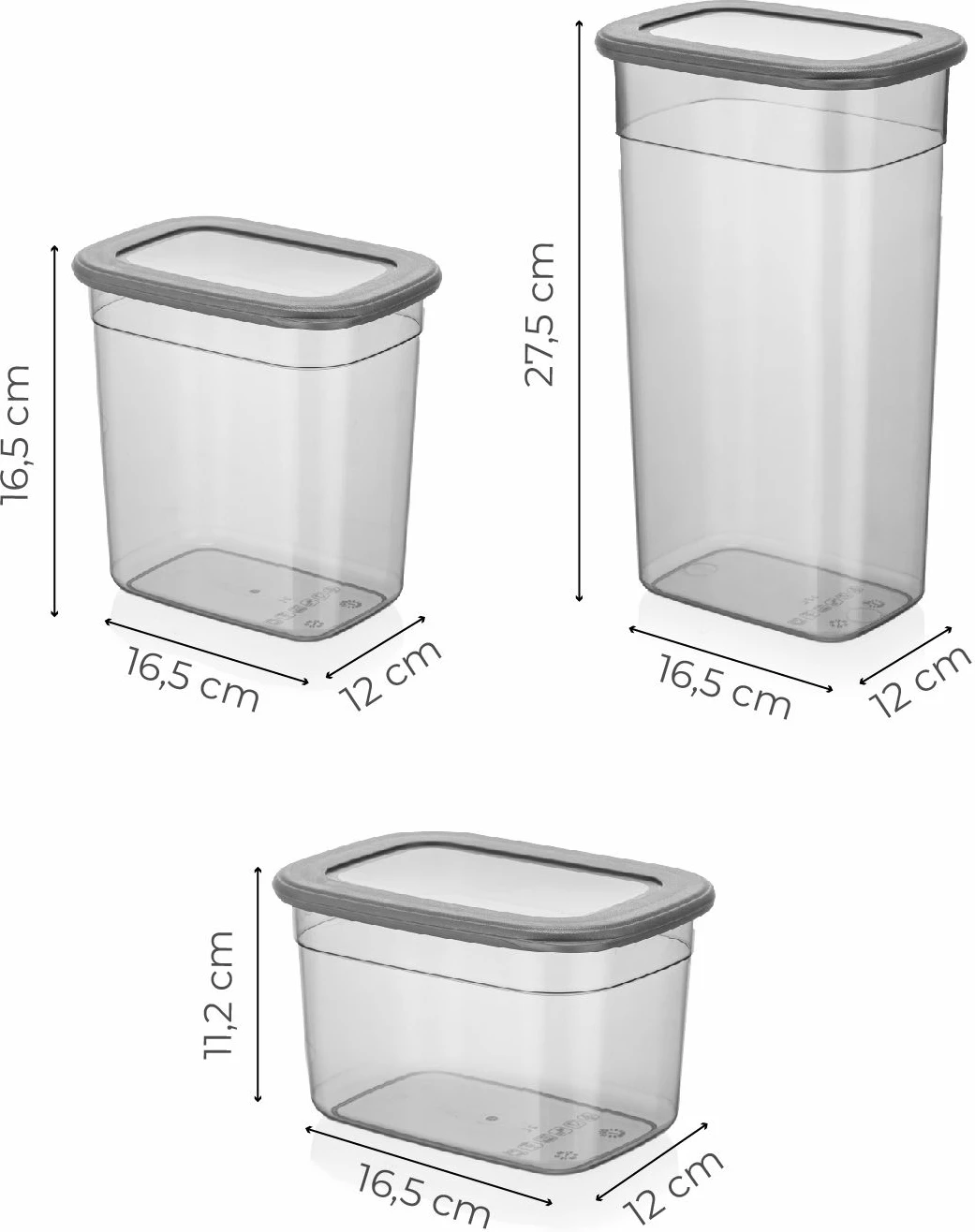 Set kuti për organizim (24 copë), Hermia Concept, BNMPOLYAR24-13232, ngjyrë antracit