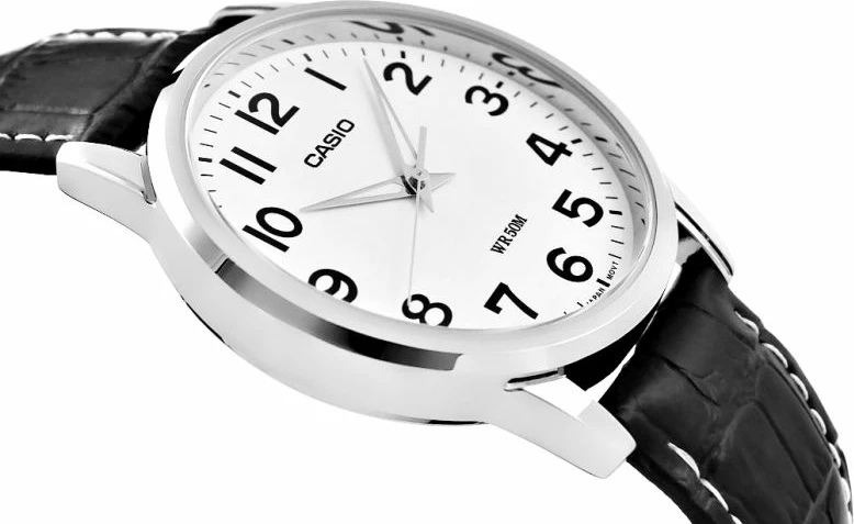 Orë dore për meshkuj Casio, e zezë