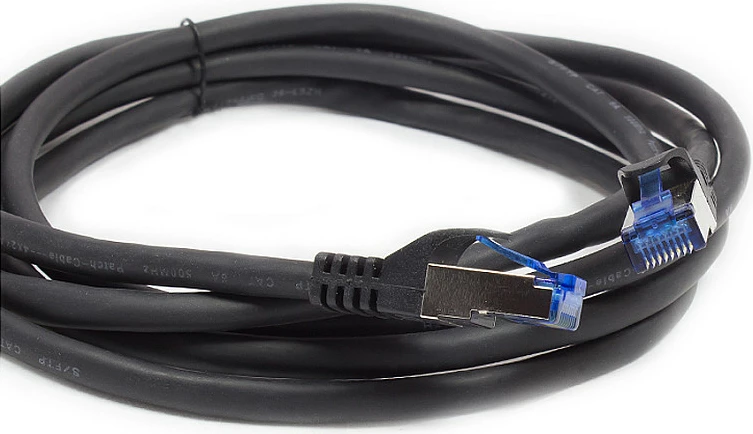 Kabllo rrjeti GoodConnections Cat6A SmartFLEX HF, RJ45-RJ45, 7.5m, S/FTP, 10GbE, e zezë