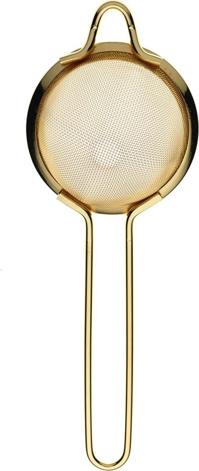 Sitë fine për kokteje, BarFly, çelik inox, Ø89 mm, 264 mm, e veshur me ar, ari