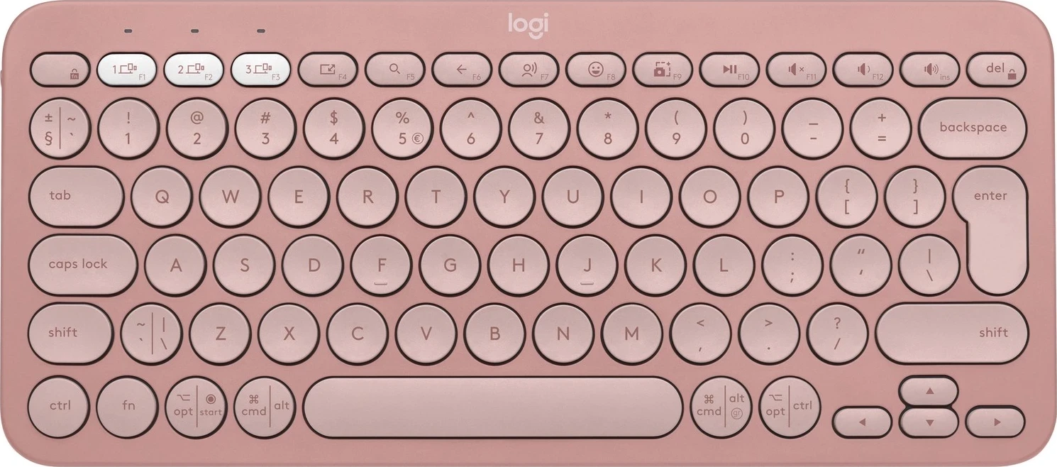 Tastierë wireless Logitech K380s, rozë