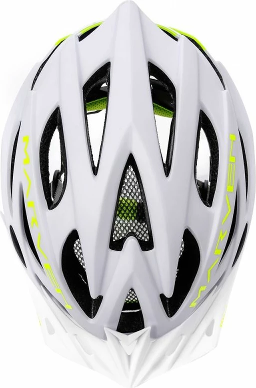Helmetë biçiklete Meteor Marven 24786-24788, bardhë/jeshile [Madhësia: Standarde]