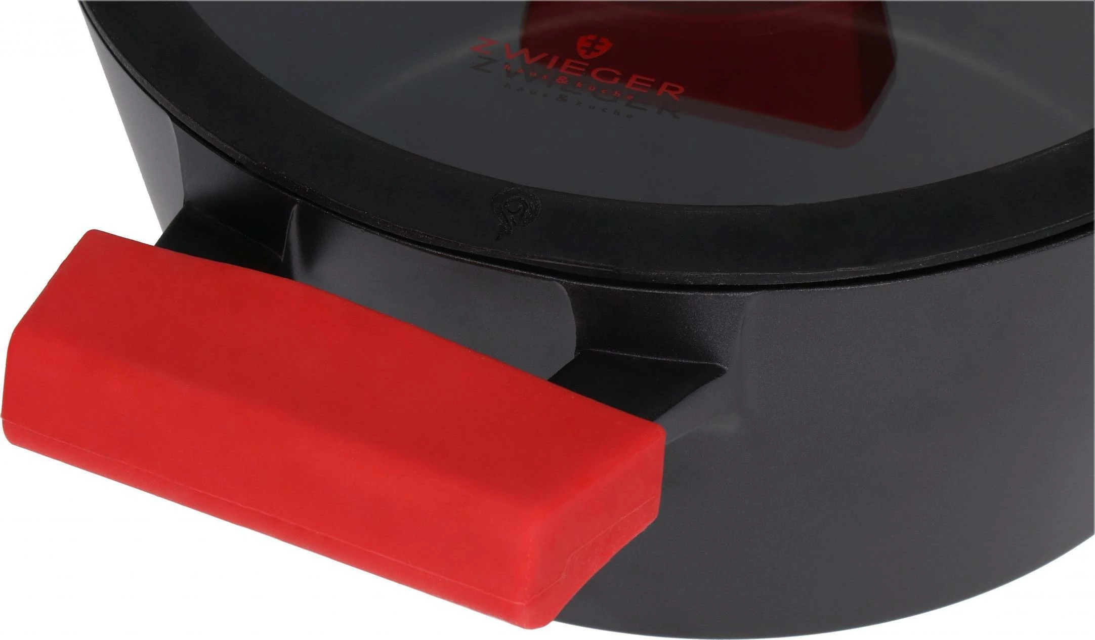 Tenxhere Zwieger Obsidian 20 cm 2 L, për induksion, e zezë, me kapak