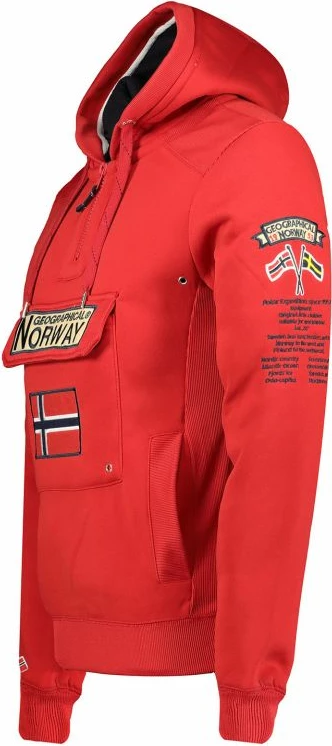 Duks për meshkuj Geographical Norway Gymclass DB 054 M WW2485H/GN, i kuq