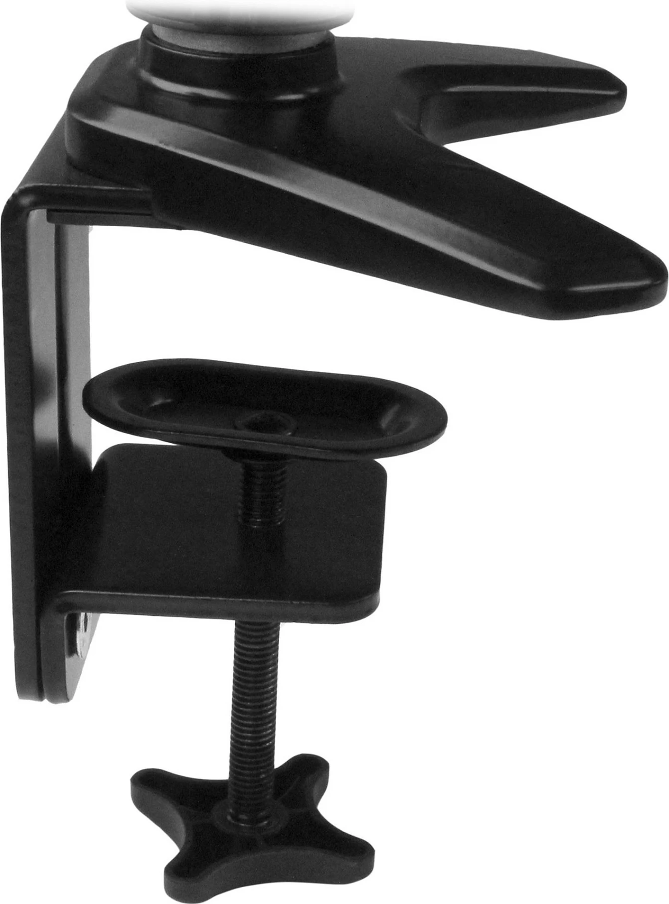 Krah monitori StarTech, clamp për tavolinë, për monitor deri 27" + mbajtës laptopi, 8 kg, alumin/zi