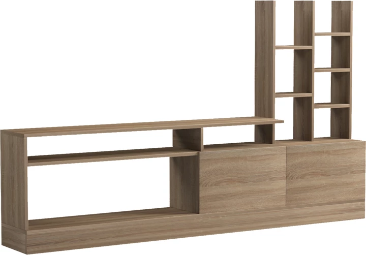 Njësi muri Seruno për TV, ngjyrë sonoma, 170x25x100cm