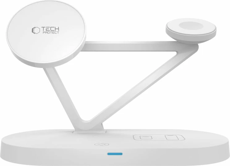 Karikues wireless 3-në-1 Tech-Protect QI15W-A41 me MagSafe, i bardhë