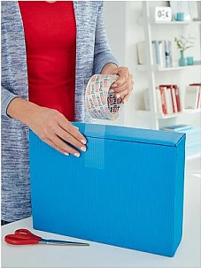 Shirit paketimi Tesa tesapack Crystal Clear, 66 m x 55 mm, rezistent ndaj UV, transparent