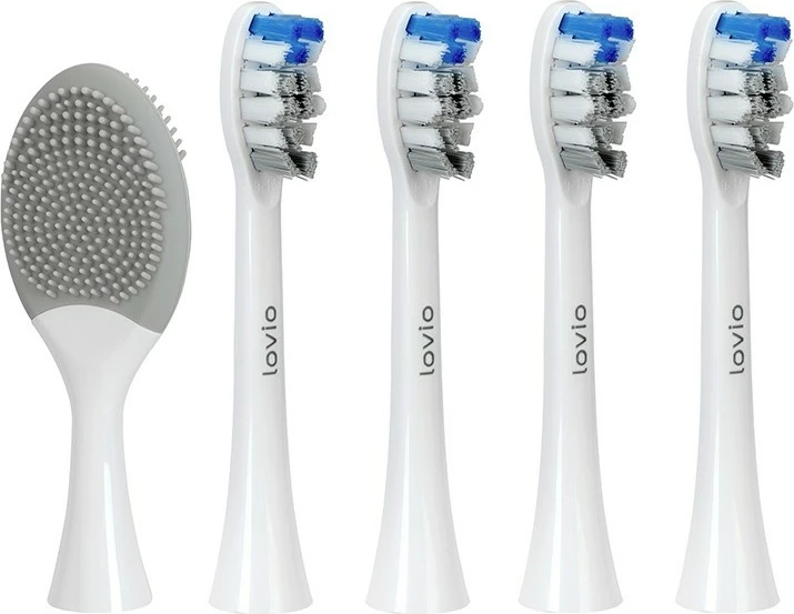 Kokë rezervë për brushë dhëmbësh elektrike Lovio SonicProtect PRO LVTB124WK-HM e bardhë 5 copë
