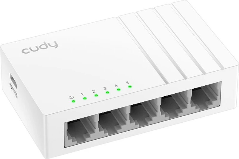 Switch rrjeti Cudy GS105U, 5 porta Gigabit Ethernet, i bardhë