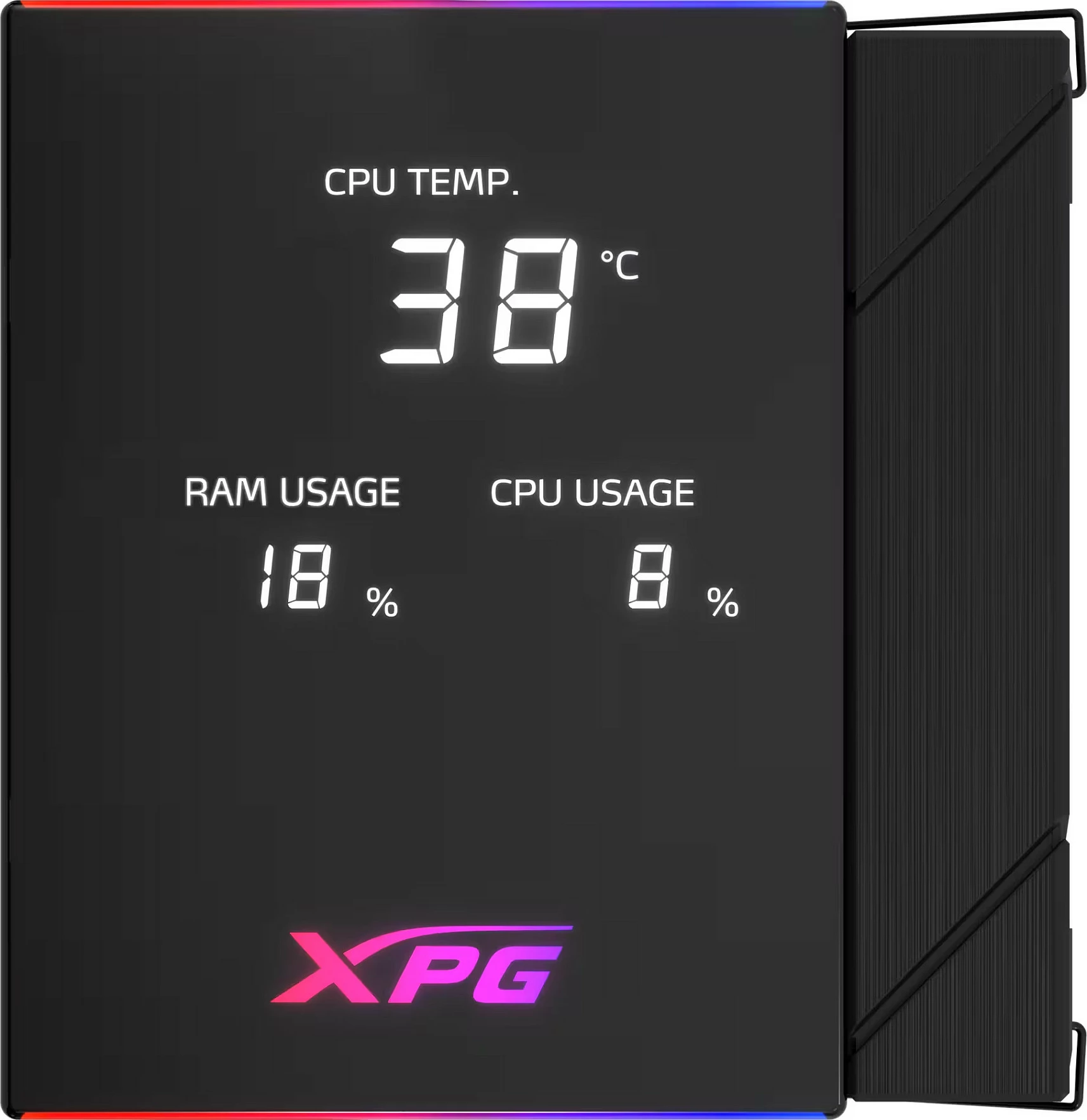 Ftohës CPU XPG MAESTRO PLUS 62DA, air cooler 120mm, ARGB, panel digjital, i zi