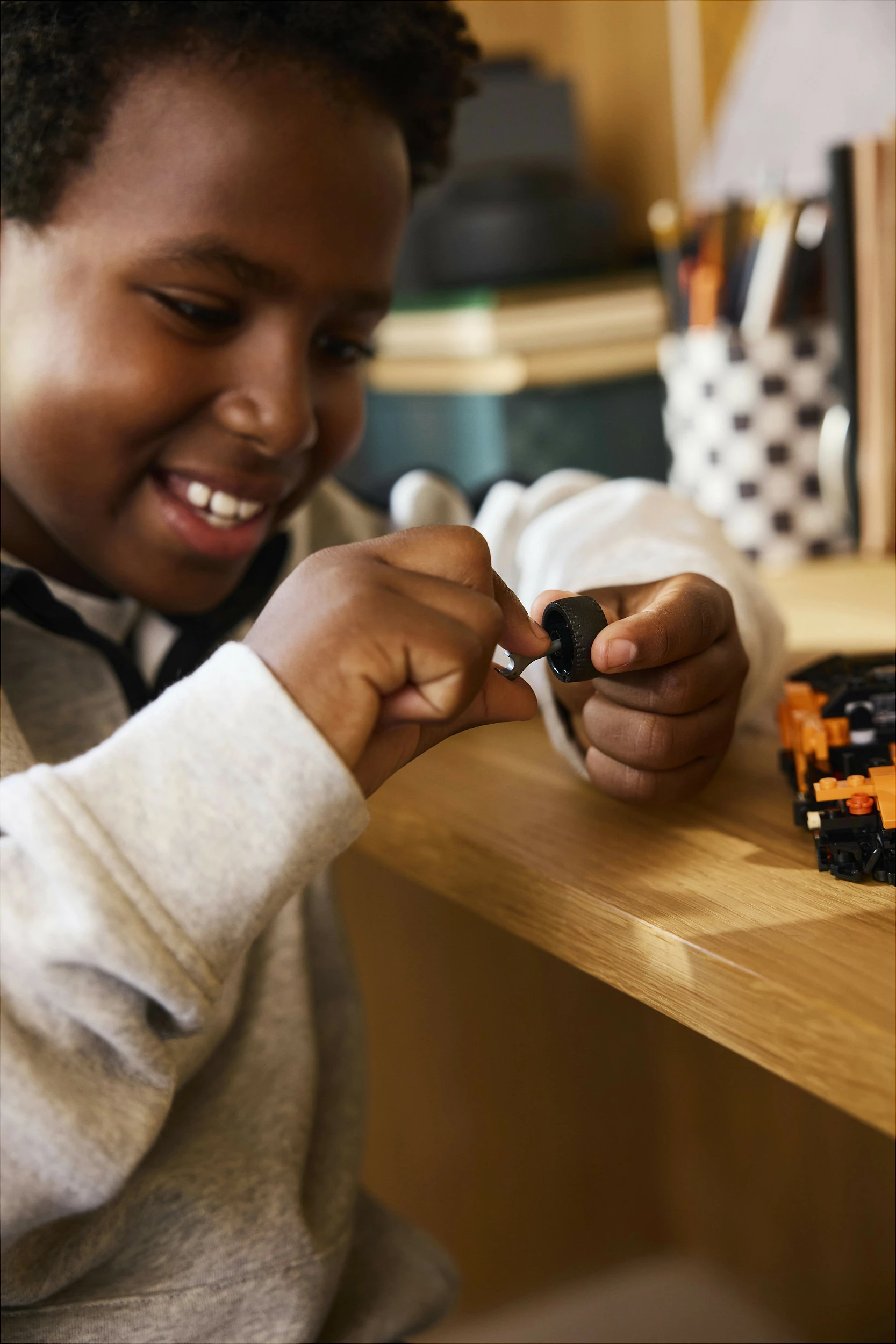 Set ndërtimi LEGO Speed Champions McLaren W1 77257, 287 copë, 9+, portokalli/zi
