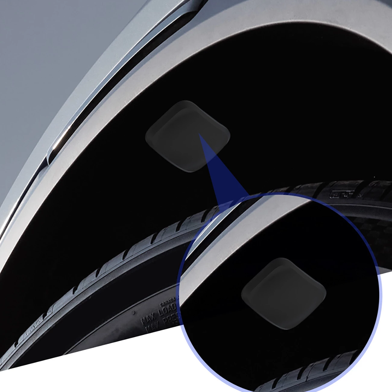 Mbështjellës magnetik për AirTag, Hurtel EA-78-01, montim me magnet në sipërfaqe metalike, 5×3.5×1.7 cm, i zi