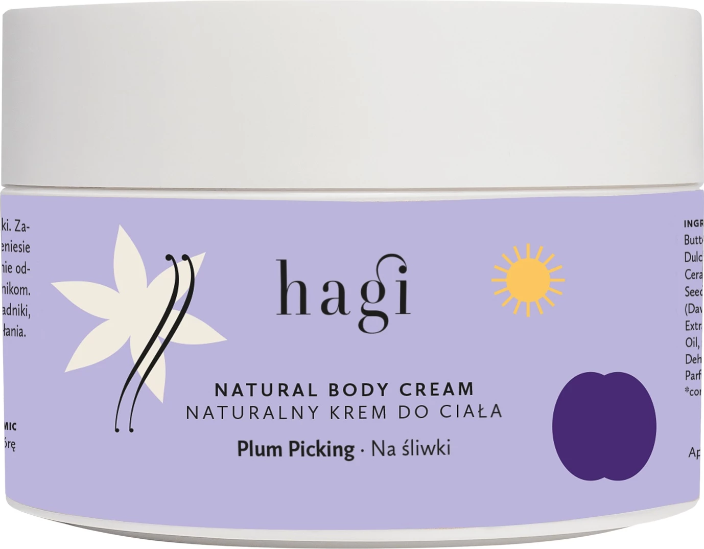 Krem trupi për femra Hagi me kumbulla, 200ml