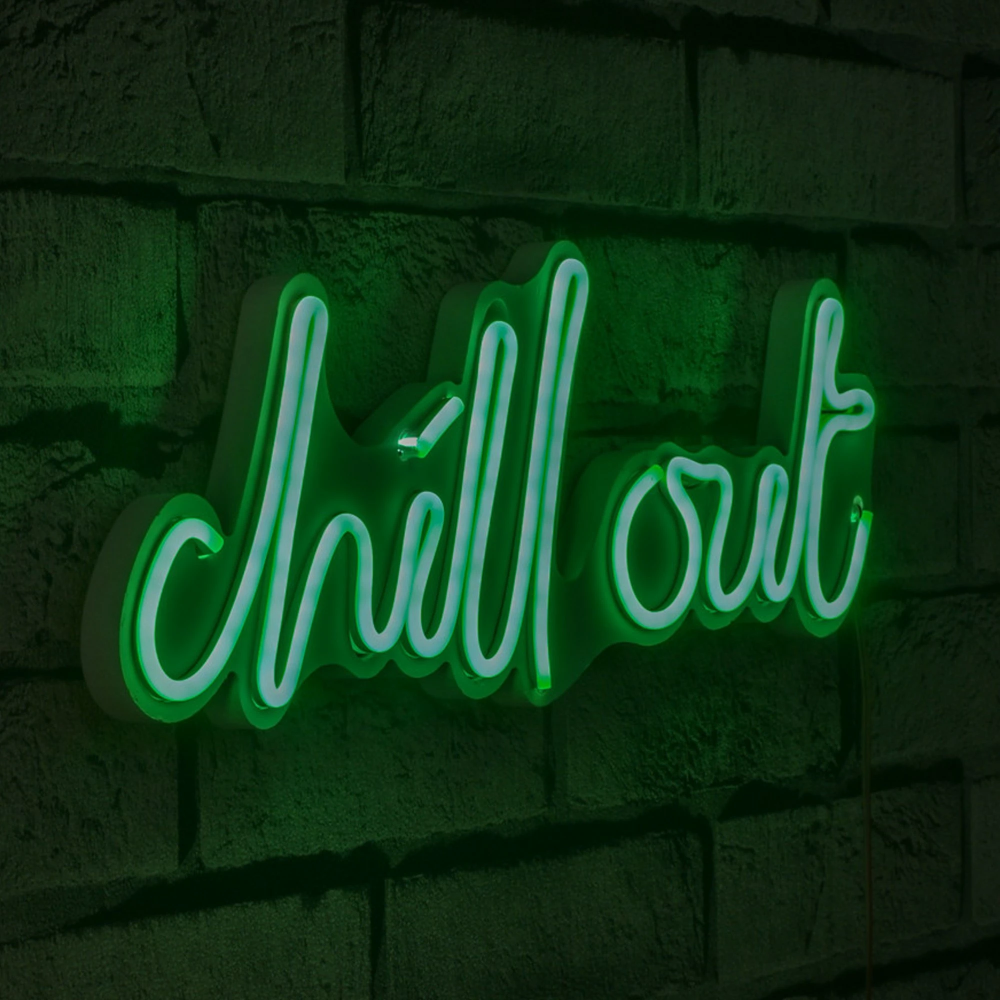 Dritë dekorative LED plastike, 'chill out', ngjyrë e gjelbër