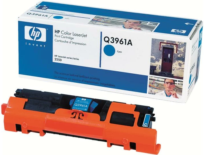 Toner HP 122A Q3961A, për Color LaserJet, rendiment 2,400–4,400 faqe, Cyan