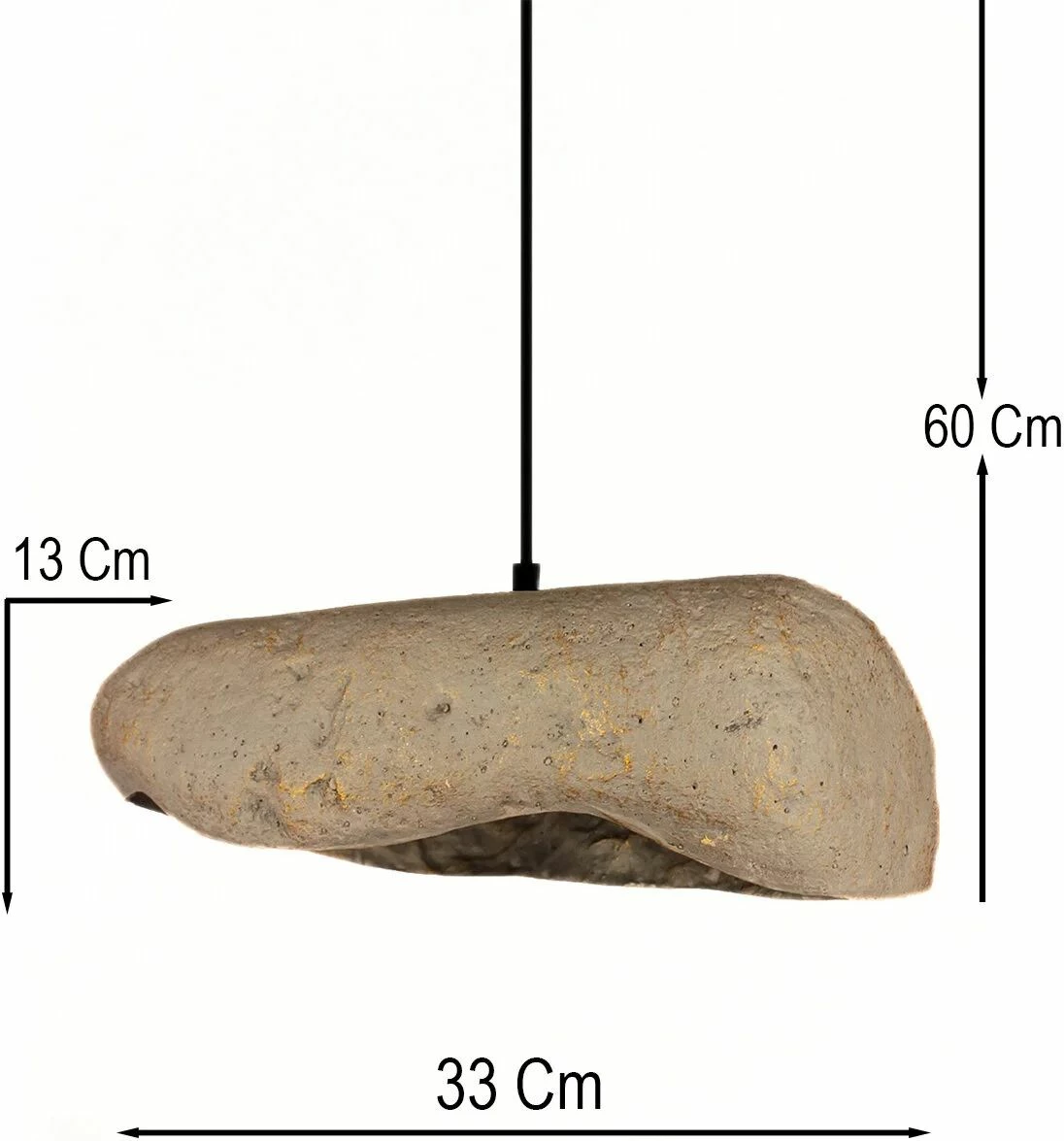 Llambë tavani Opviq, BK219, metal, kapak betoni, gri/zi