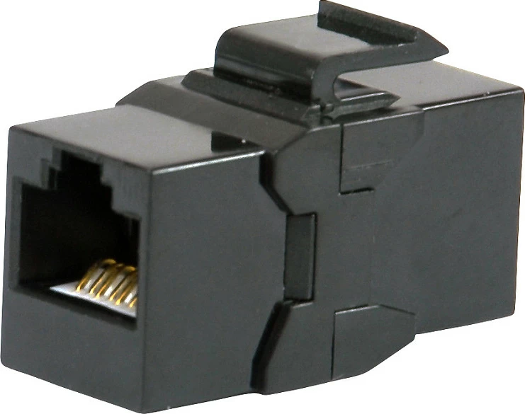 Kuplues Keystone Inline EQUIP Cat.6A RJ-45, 8 copë, i zi