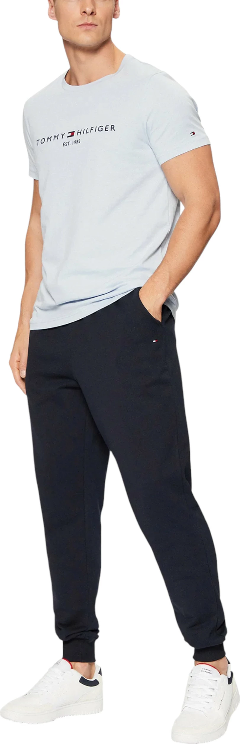 Pantallona sportive për meshkuj Tommy Hilfiger Essential Terry Swea MW0MW37236, blu e errët [Madhësia: XXL]