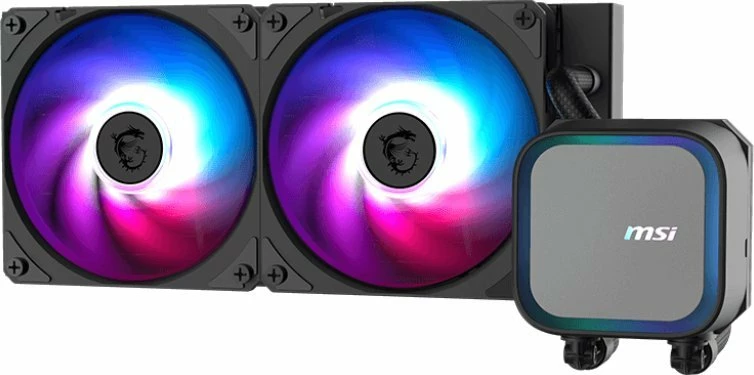 Ftohje me ujë MSI MAG CoreLiquid A13 240mm ARGB, 2x120mm PWM (306-7ZWCA11-L80)