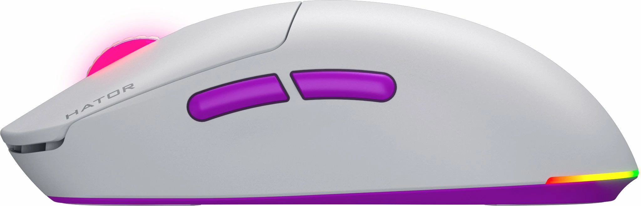 Maus gaming Hator Quasar 3 Ultra HTM-771 30000 DPI 8000Hz wireless RGB, i bardhë
