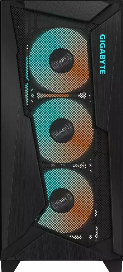 Kasë Gigabyte C301 Glass GB-C301G Midi Tower ATX/e-ATX me xham të temperuar, ARGB hub, USB Type-C, e zezë