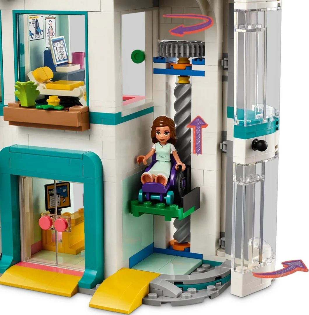Set LEGO Friends Heartlake City Hospital 42621, 5 minifigura, për fëmijë, shumëngjyrësh