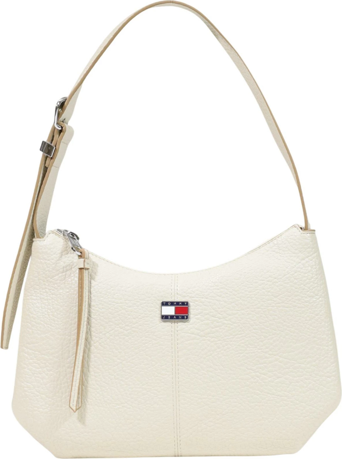 Çantë krahu Tommy Hilfiger TJW Slouchy City AW0AW18777, e fildishtë