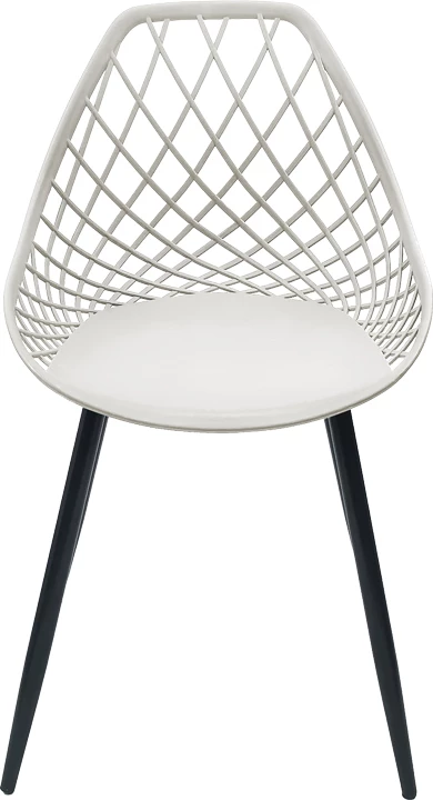 Karrige Suan pp, ngjyrë bardhë e zezë, këmbë metali, 56x49x82cm