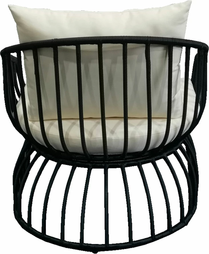 Karrige e ulët Misa, e zezë, 78x85x75