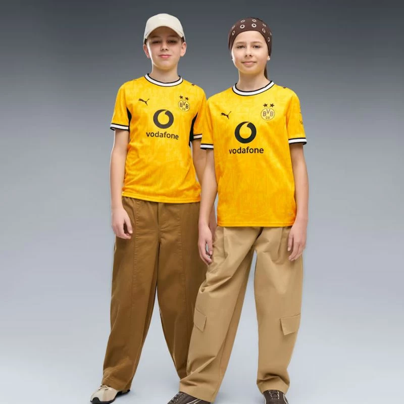 Fanellë futbolli për fëmijë Puma Borussia Dortmund Stadium Home 2026/27, junior [Madhësia: 164 cm]