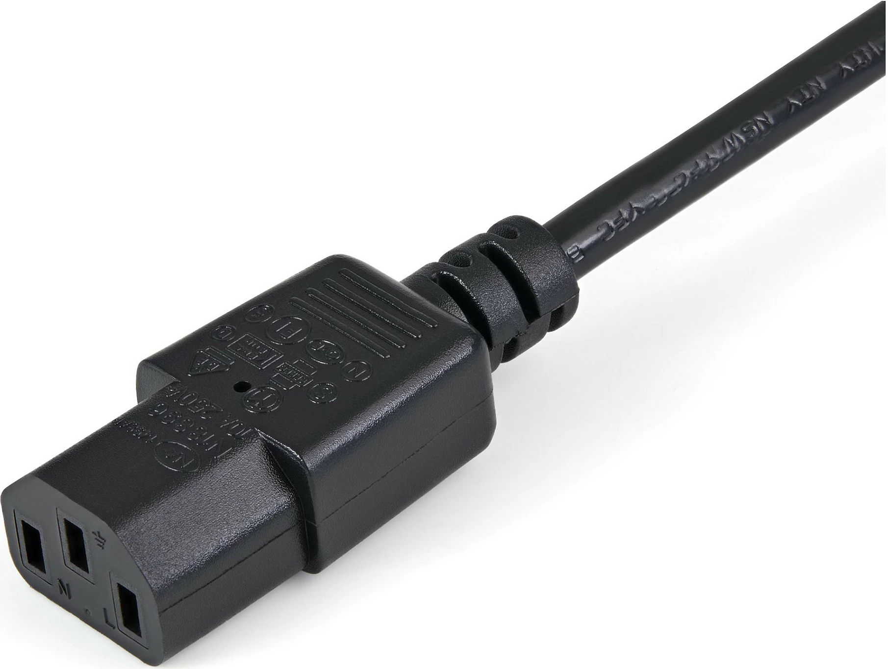 Kabllo zgjatëse rryme StarTech PXT1001M, IEC C14 në C13, 1m, 18AWG, 250V 5A, e zezë