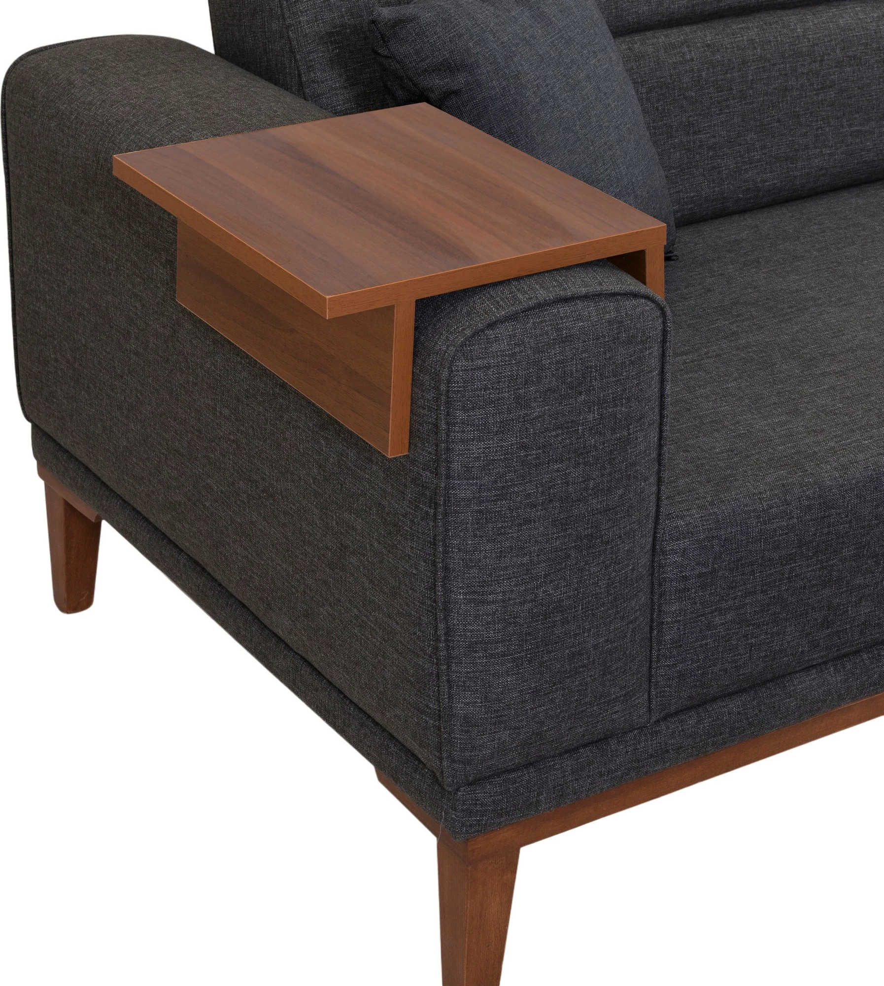 Divan-krevat 3 vendësh Atelier del Sofa, ngjyrë antracit, Liones