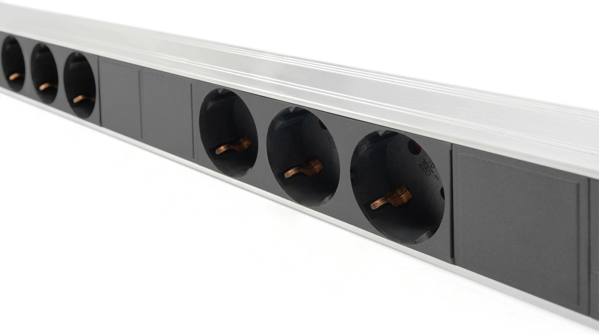 Shirit rryme Digitus, 9 dalje, profil alumini, mbrojtje qarku, Type F