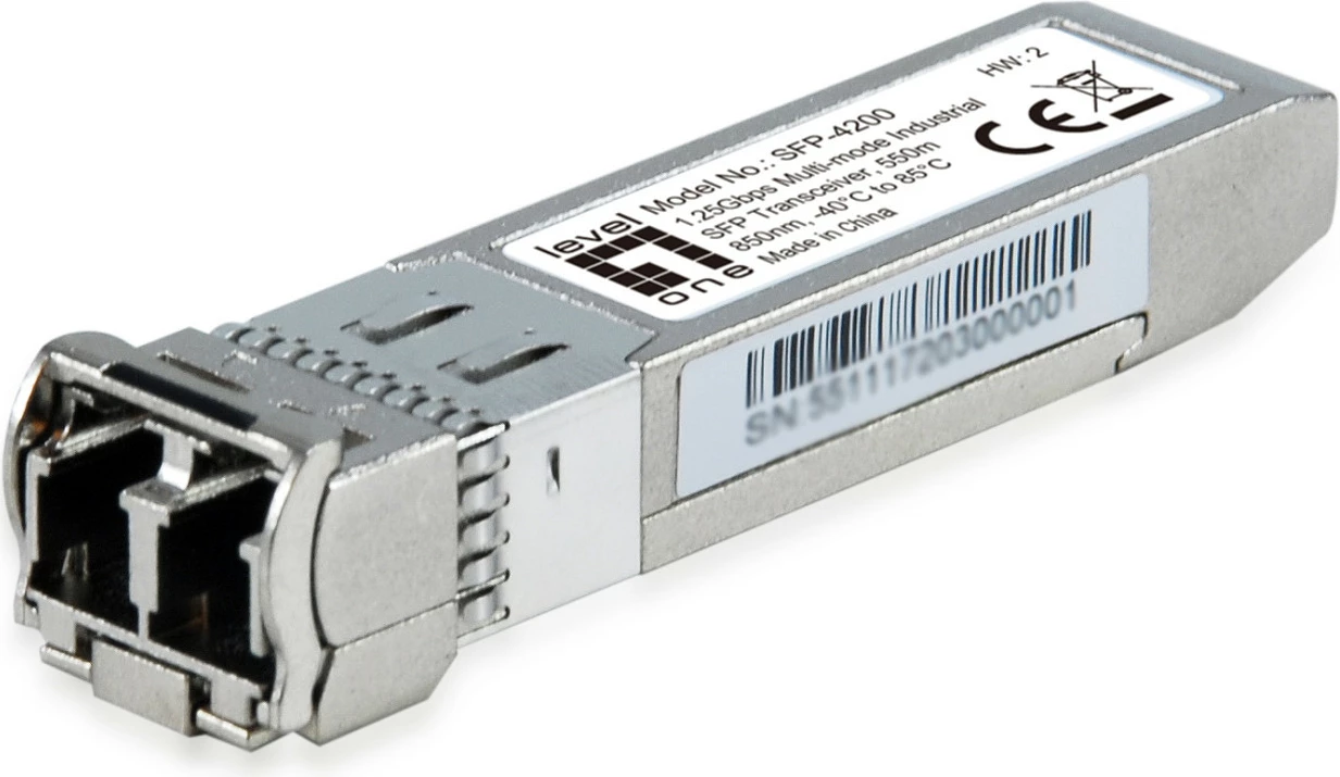 Modul transceiver SFP Level One SFP-4200, GigE, LC Multi-Mode, 850nm