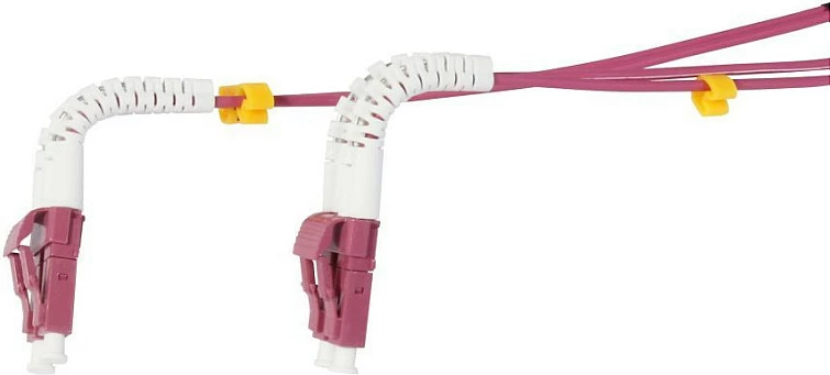Kabllo fiber optike Synergy21 S217029, OM4, LC-LC (duplex), 20 m, bordo/bardhë