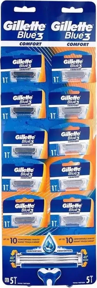 Rroje për meshkuj Gillette Blue3 Comfort, 10 copë