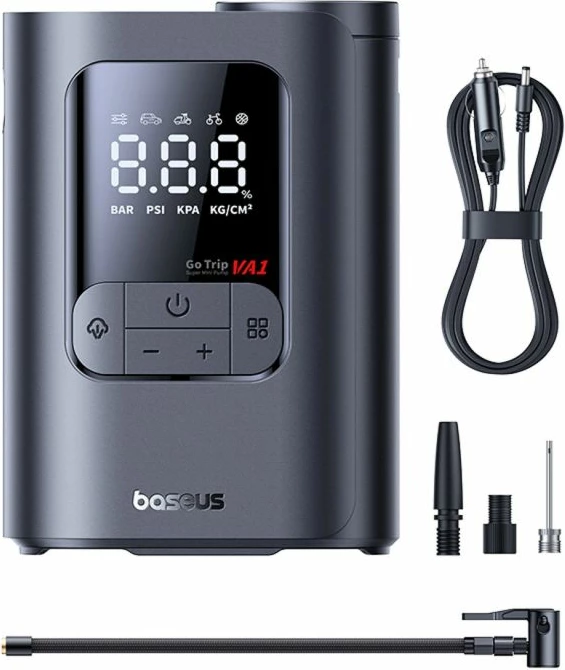 Pompë ajri për vetura Baseus GoTrip VA1, 150 PSI, hiri e errët