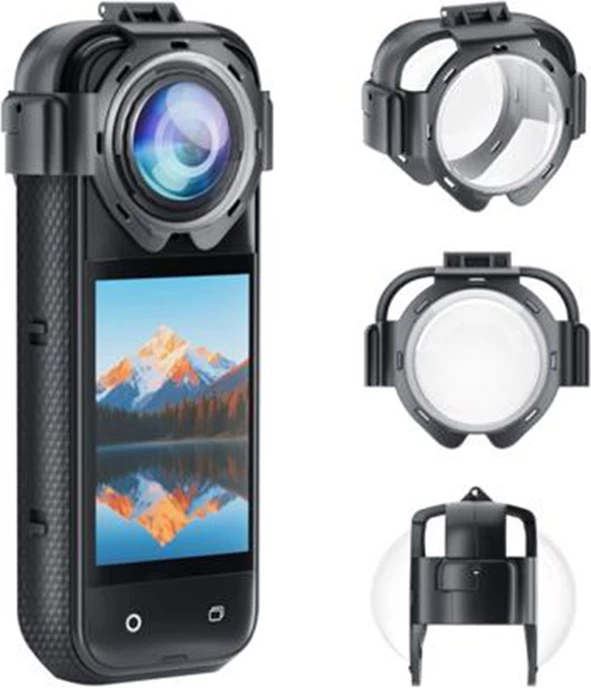 Mbrojtëse lenteje Puluz PU750T për Insta360 X5, transparente, set