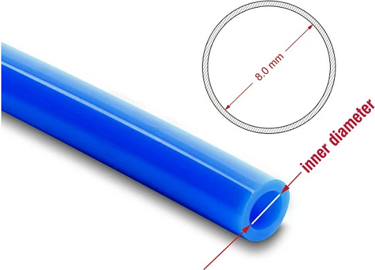 Zorrë pneumatike DeLOCK 12 x 8 mm, 50 m, blu